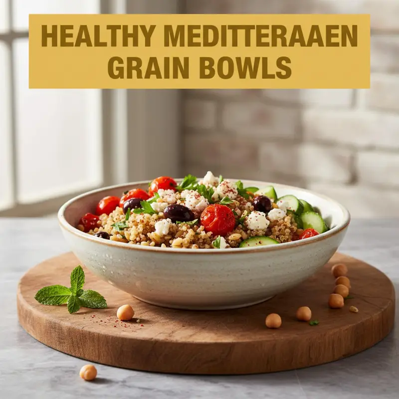 Healthy Mediterranean Grain Bowls