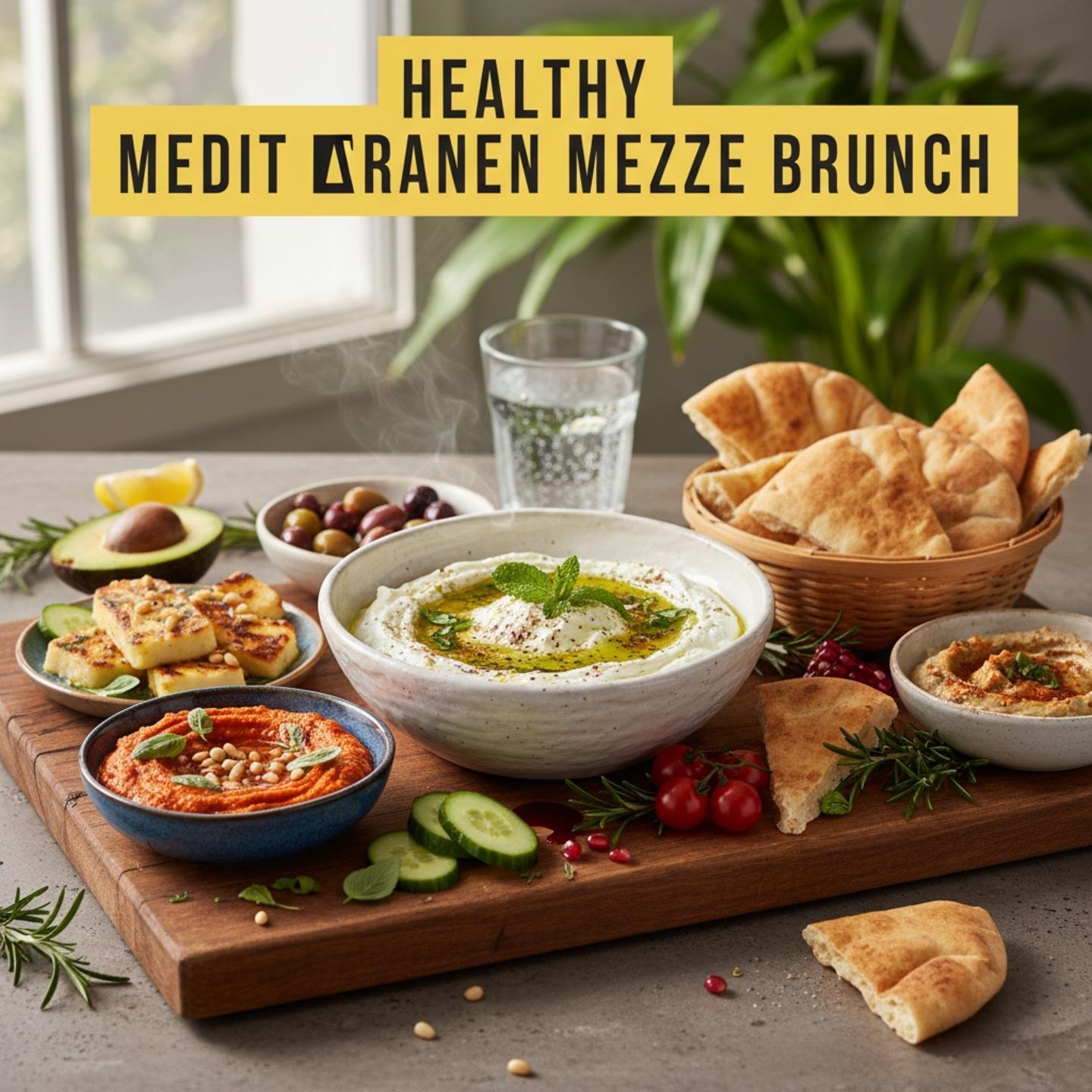 Healthy Mediterranean Mezze Brunch