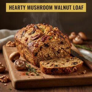 Hearty Mushroom Walnut Loaf