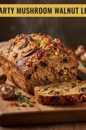 Hearty Mushroom Walnut Loaf