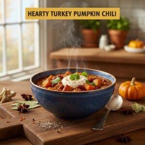 Hearty Turkey Pumpkin Chili