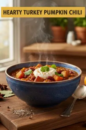 Hearty Turkey Pumpkin Chili