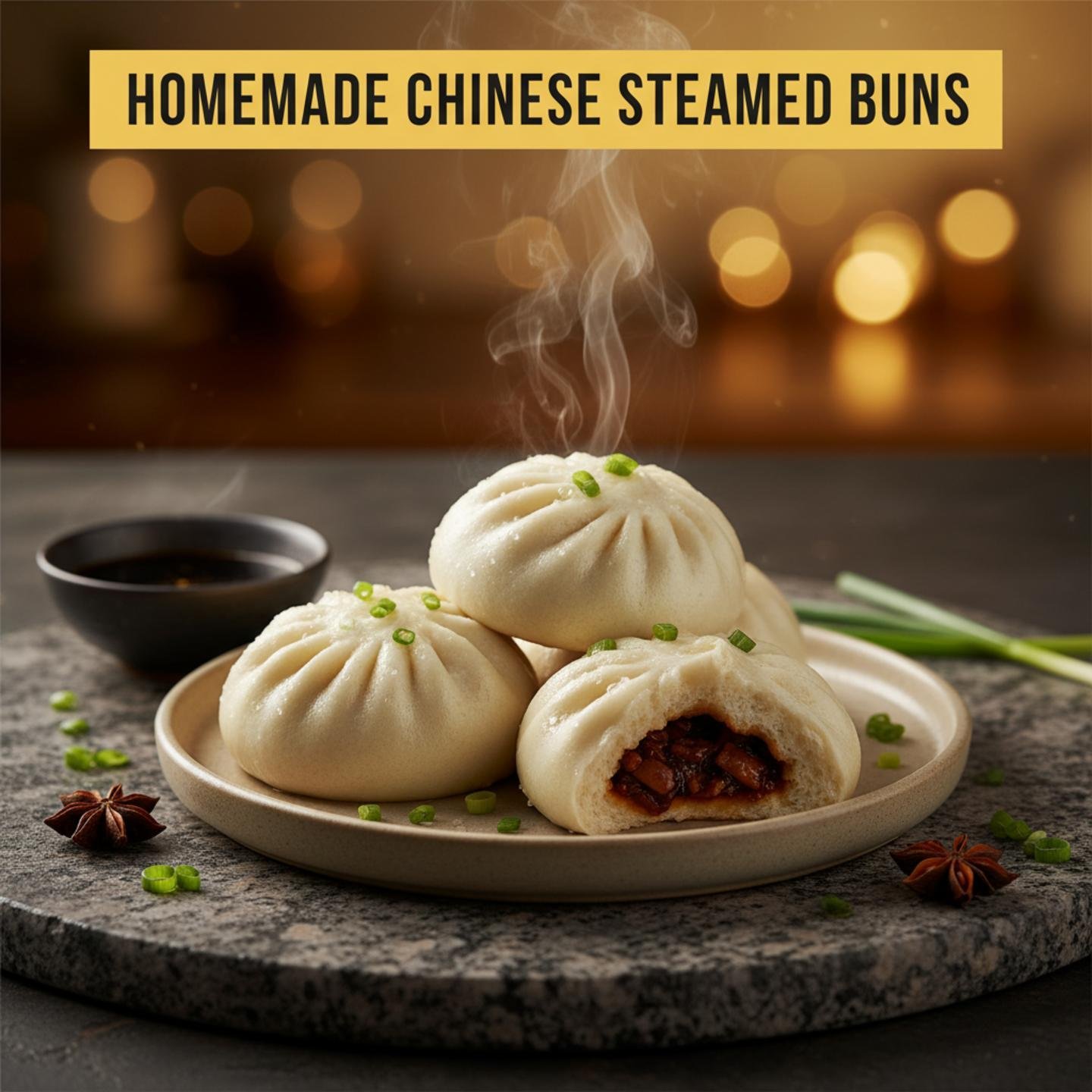 Homemade Chinese Steamed Buns