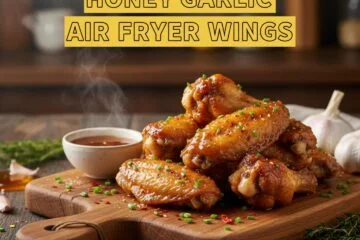 Honey Garlic Air Fryer Wings