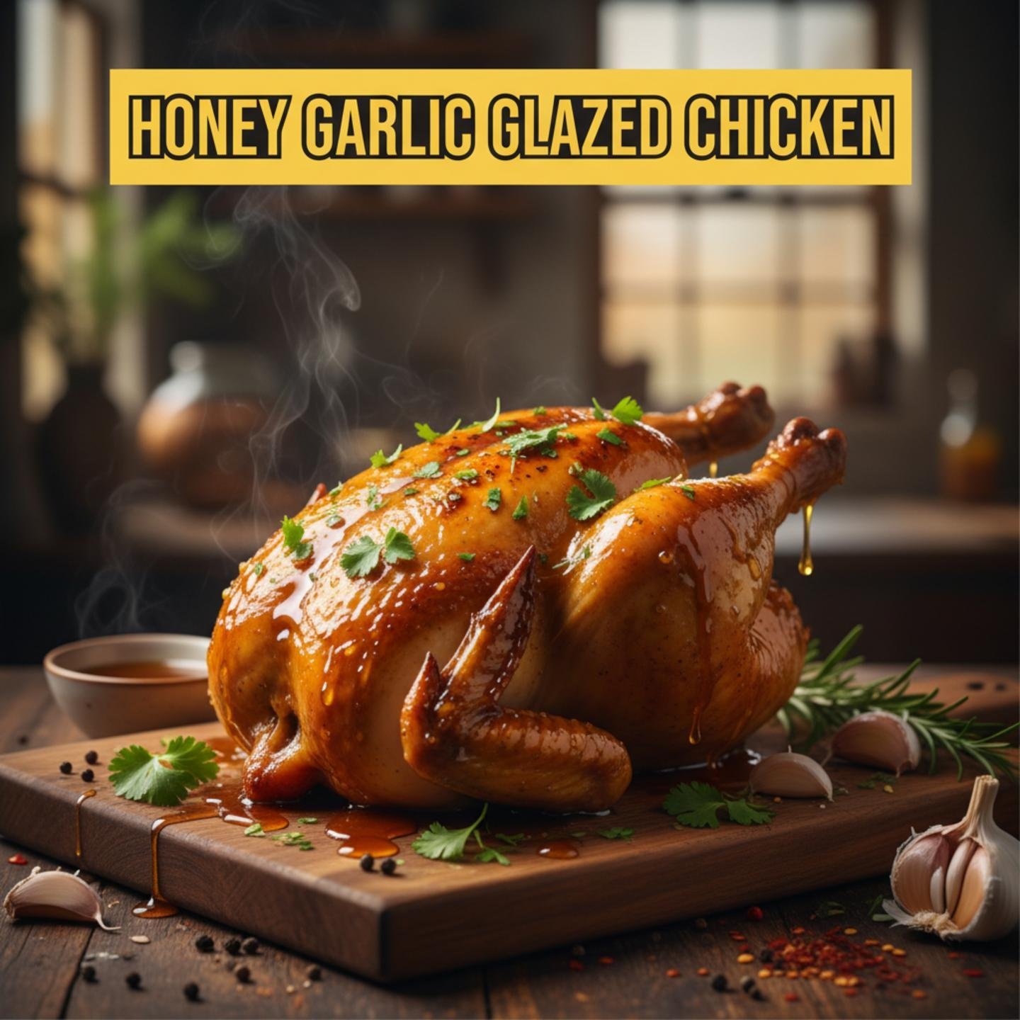Honey Garlic Glazed Chicken