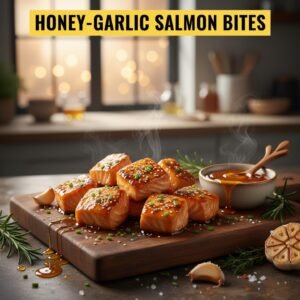 Honey-Garlic Salmon Bites