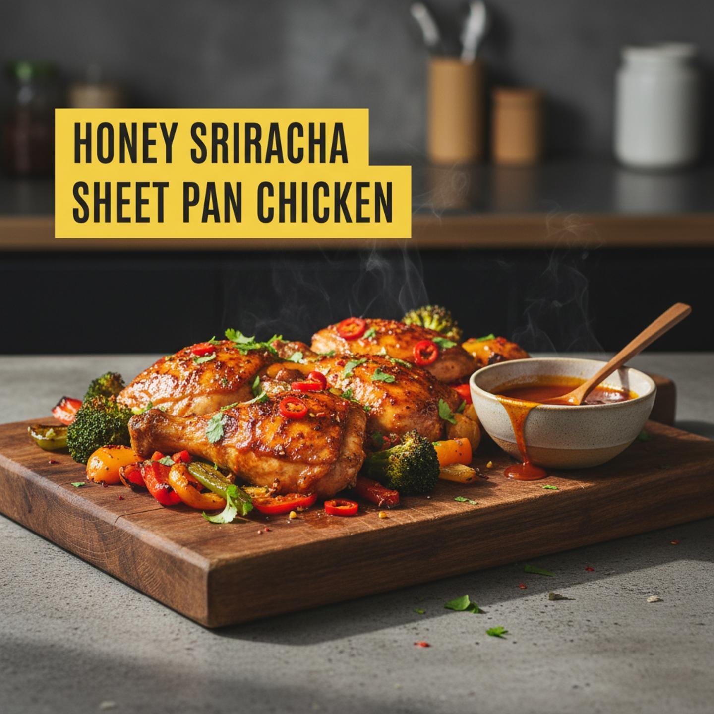 Honey Sriracha Sheet Pan Chicken