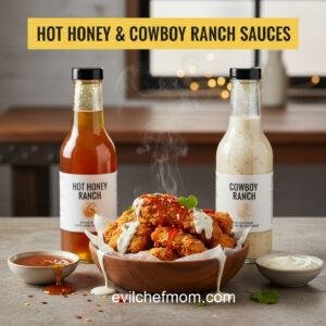 Hot Honey & Cowboy Ranch Sauces