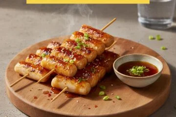 Hot Honey Tteokbokki Skewers