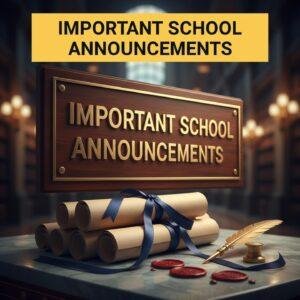 Important School Announcements