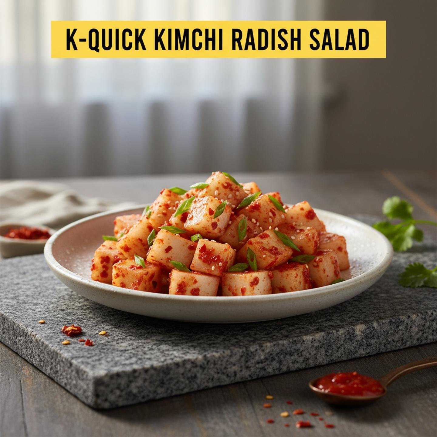 K-Quick Kimchi Radish Salad