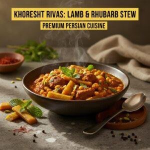 Khoresht Rivas: Lamb & Rhubarb Stew