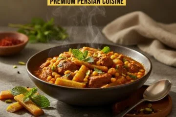 Khoresht Rivas: Lamb & Rhubarb Stew