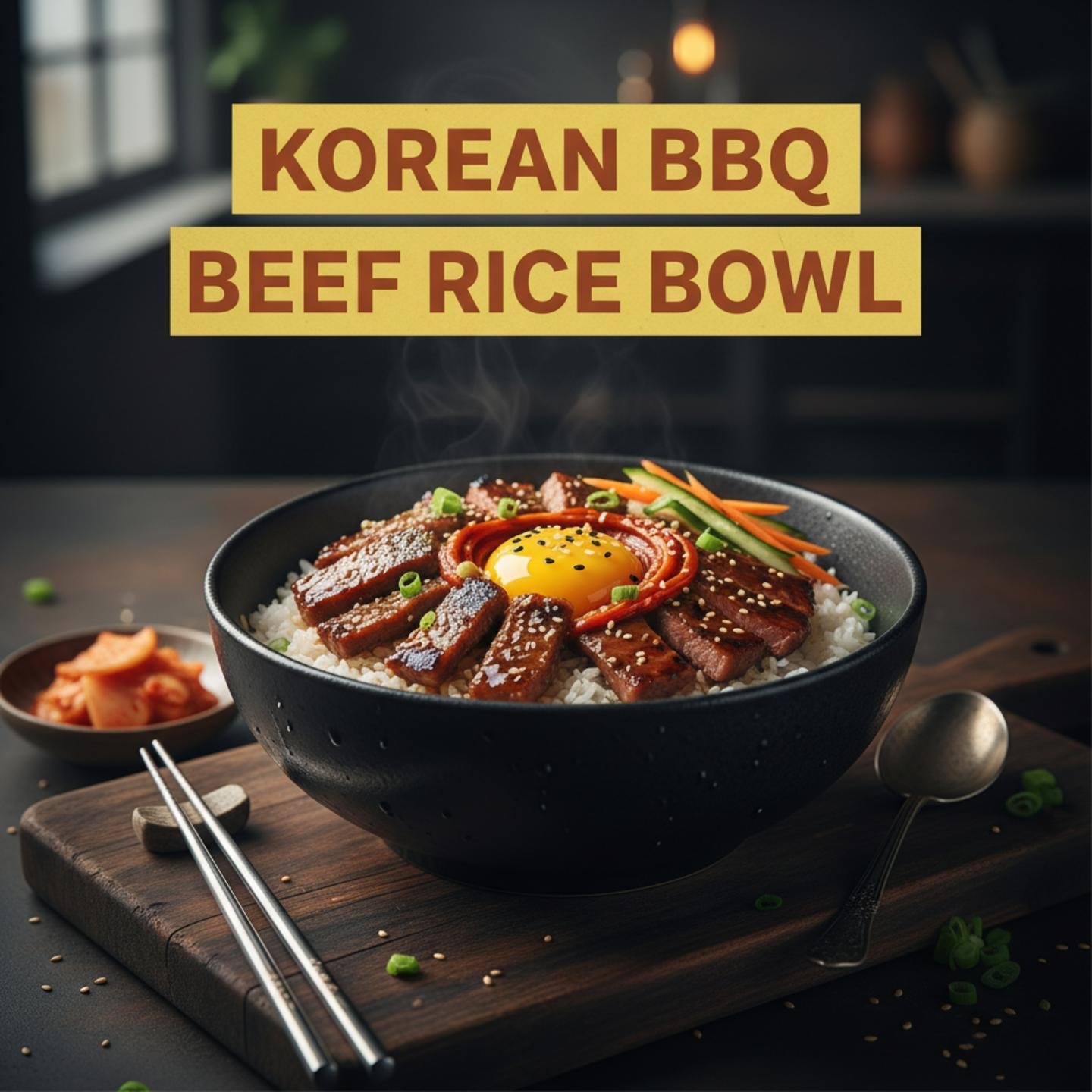 Korean BBQ Beef Rice Bowl