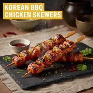 Korean BBQ Chicken Skewers