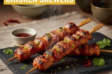 Korean BBQ Chicken Skewers