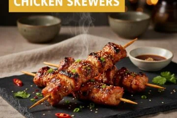 Korean BBQ Chicken Skewers