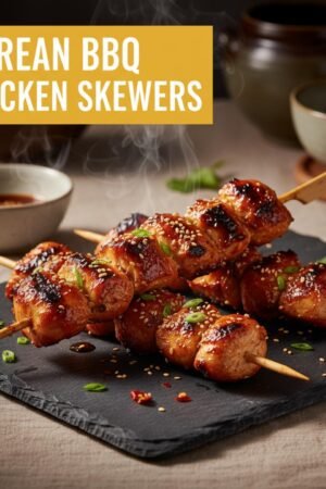 Korean BBQ Chicken Skewers