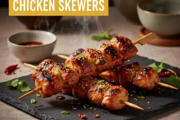 Korean BBQ Chicken Skewers