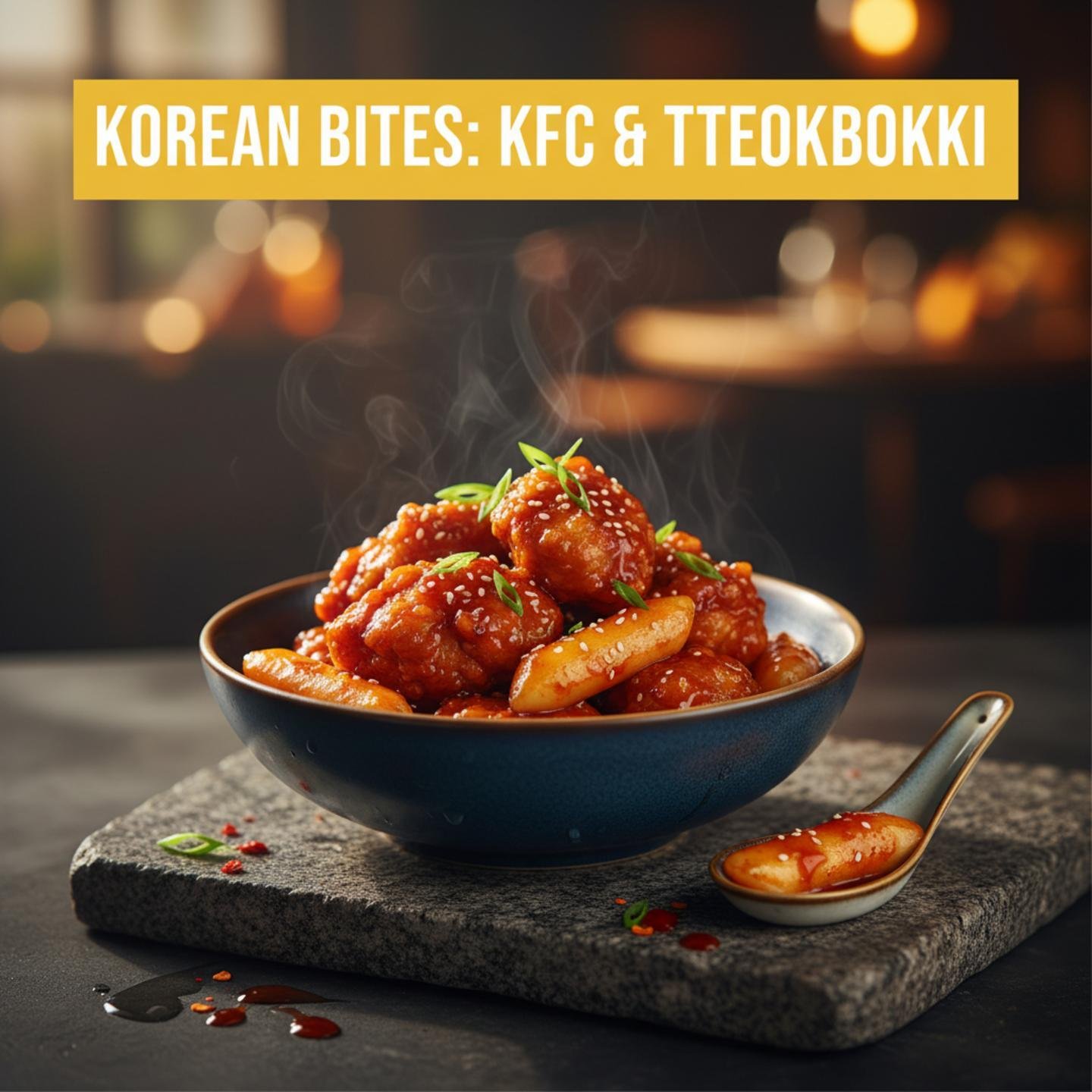 Korean Bites: KFC & Tteokbokki