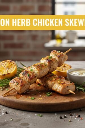 Lemon Herb Chicken Skewers