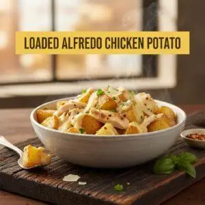 Loaded Alfredo Chicken Potato
