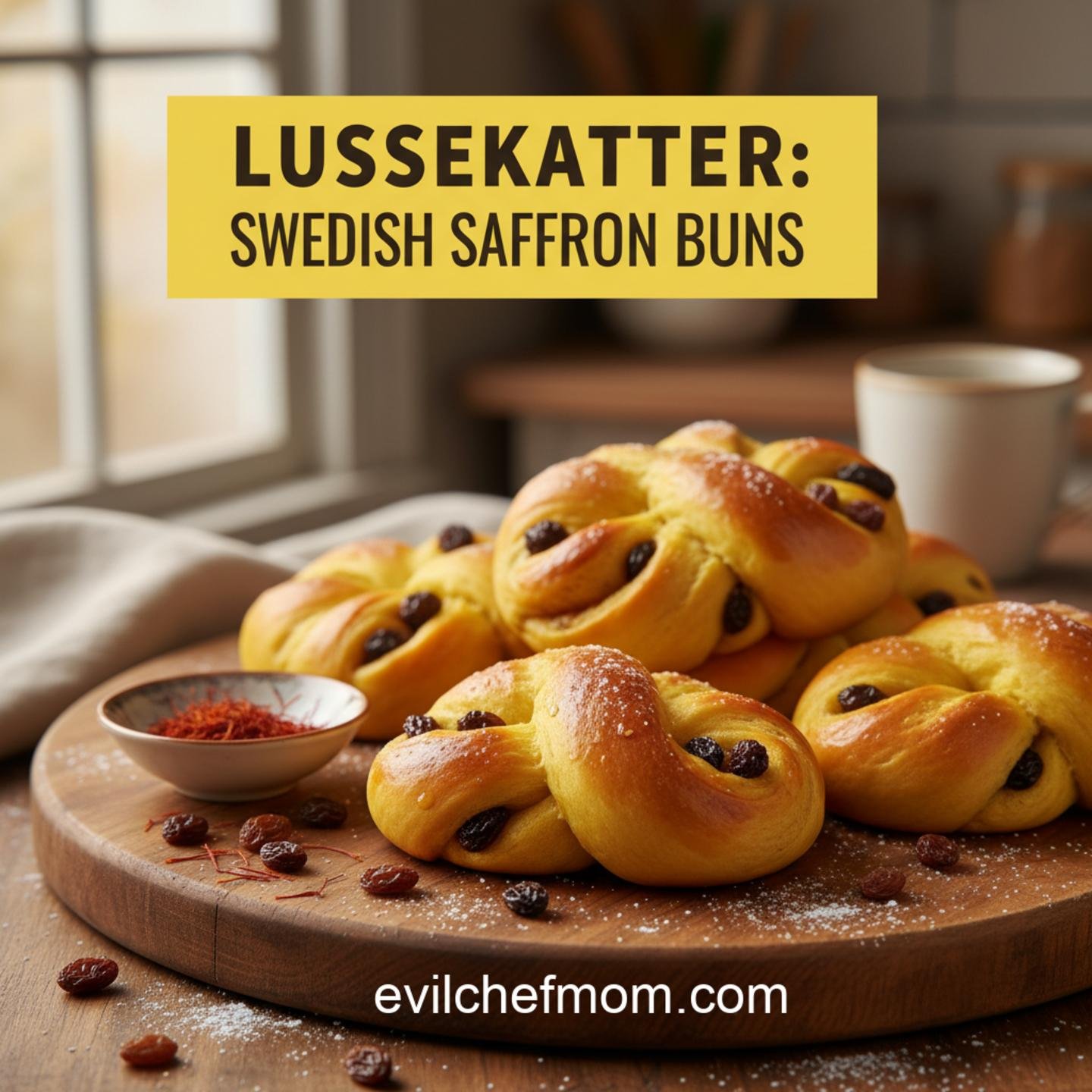 Lussekatter: Swedish Saffron Buns