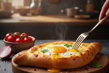Make Georgian Khachapuri Adjaruli