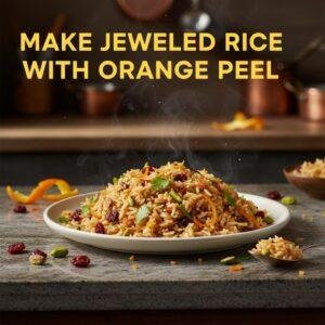Make Jeweled Rice with Orange Peel