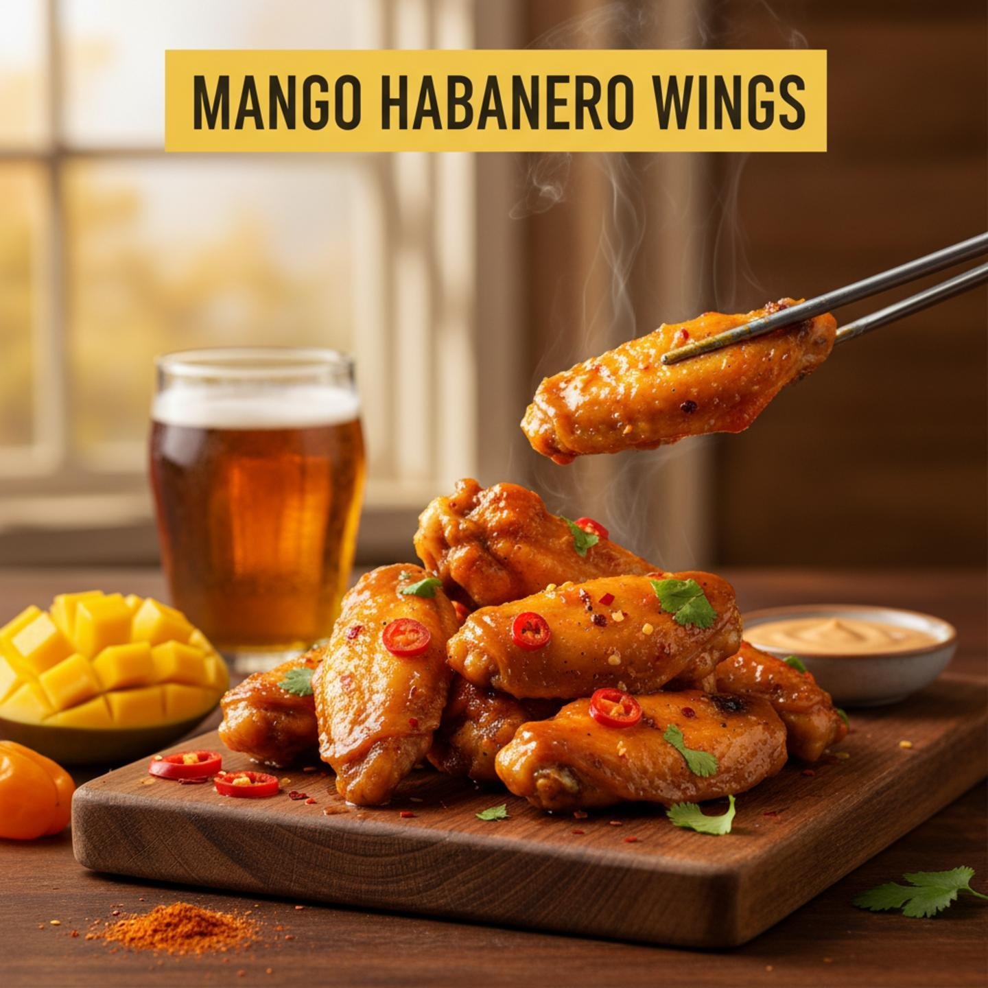 Mango Habanero Wings Recipe