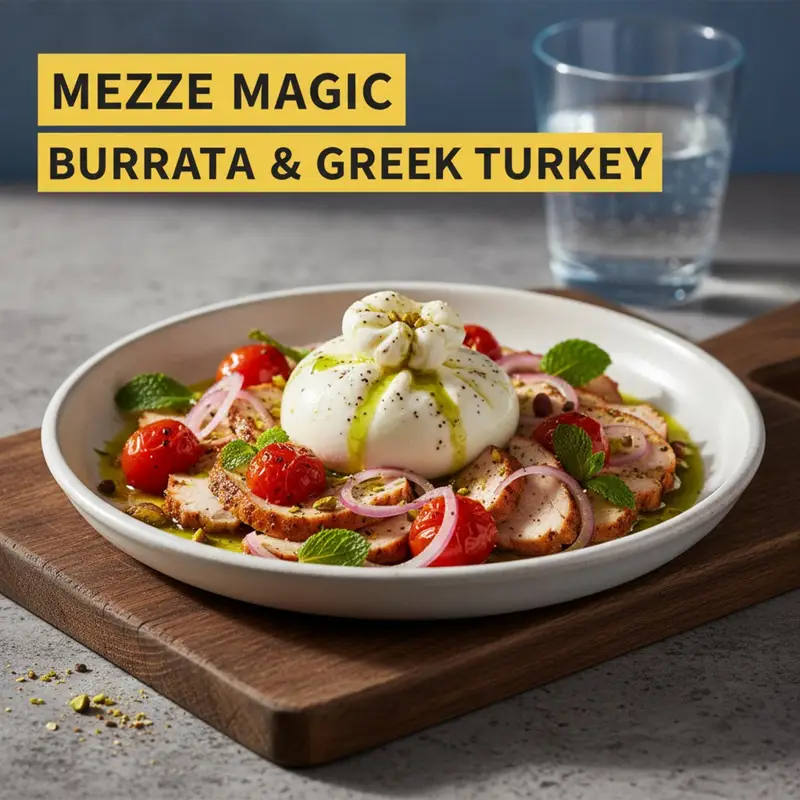 Mezze Magic: Burrata & Greek Turkey