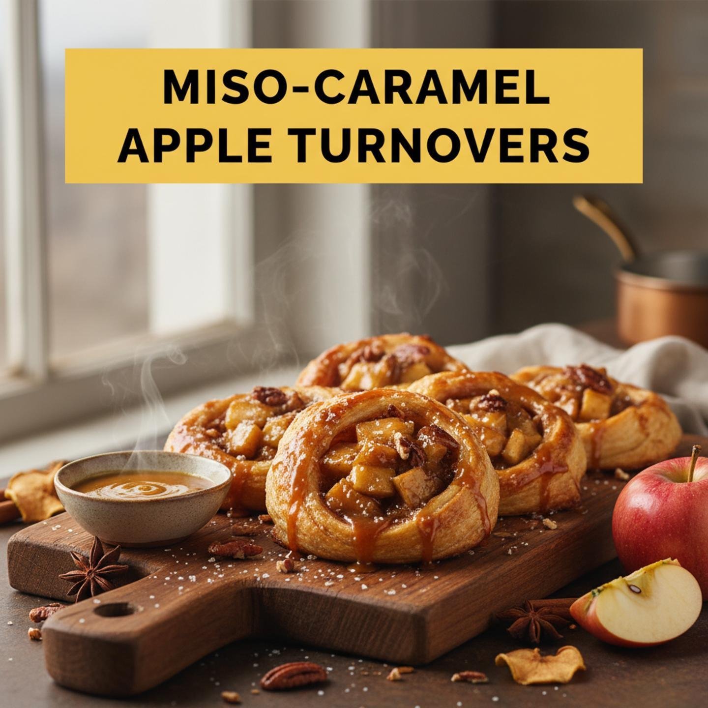 Miso-Caramel Apple Turnovers