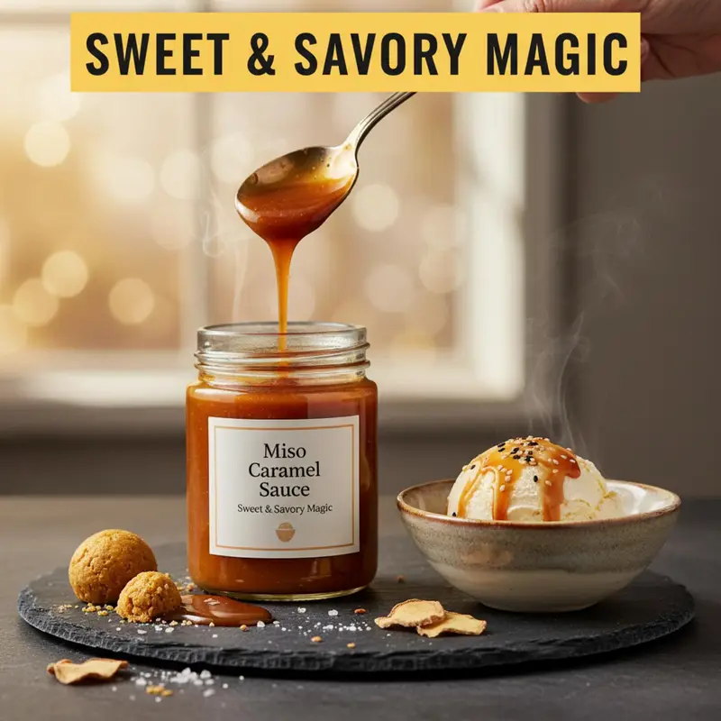 Miso Caramel Sauce: Sweet & Savory Magic