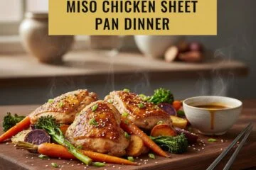 Miso Chicken Sheet Pan Dinner