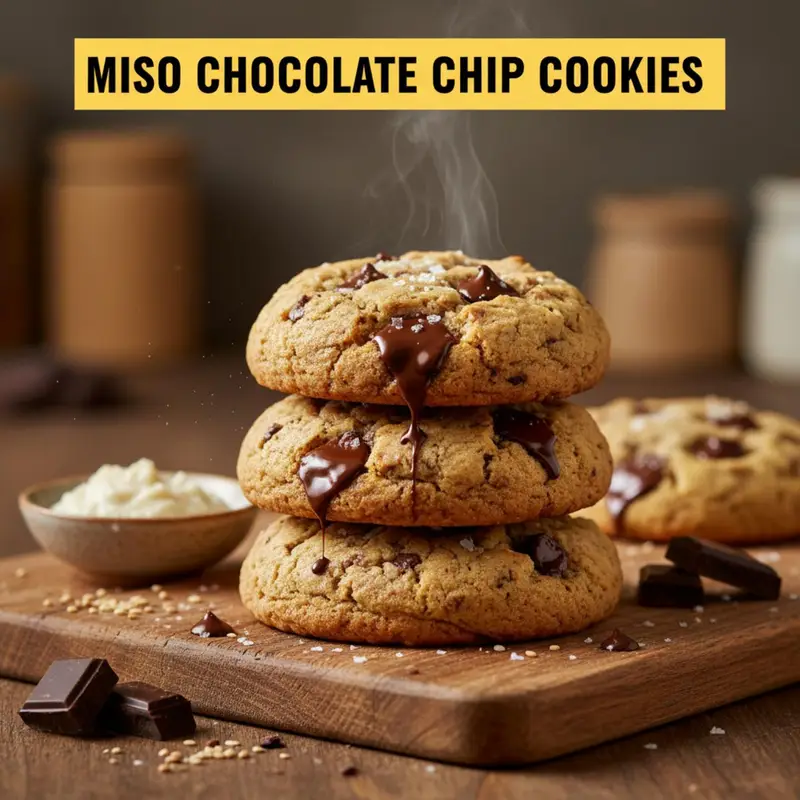 Miso Chocolate Chip Cookies