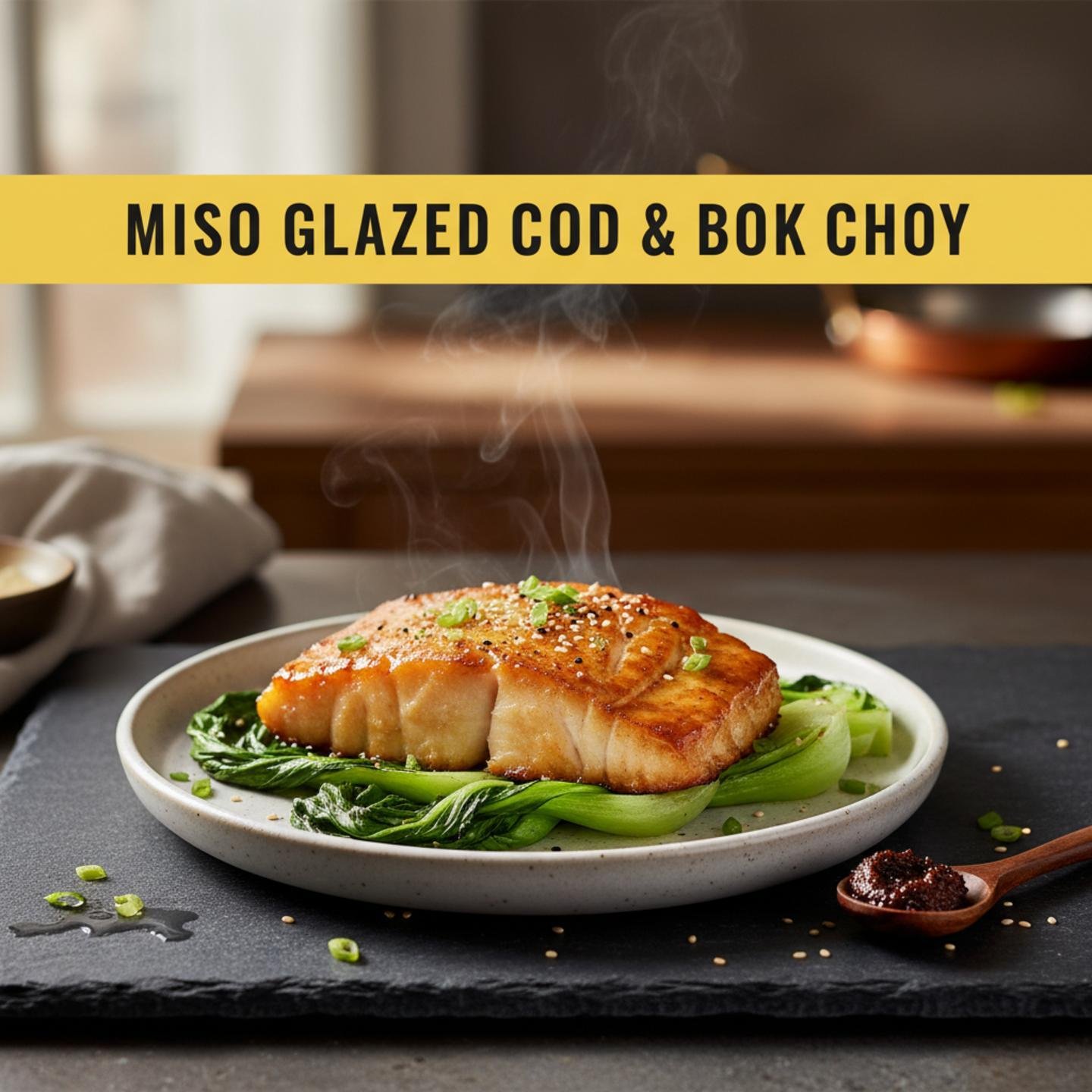 Miso Glazed Cod & Bok Choy