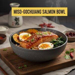 Miso-Gochujang Salmon Bowl