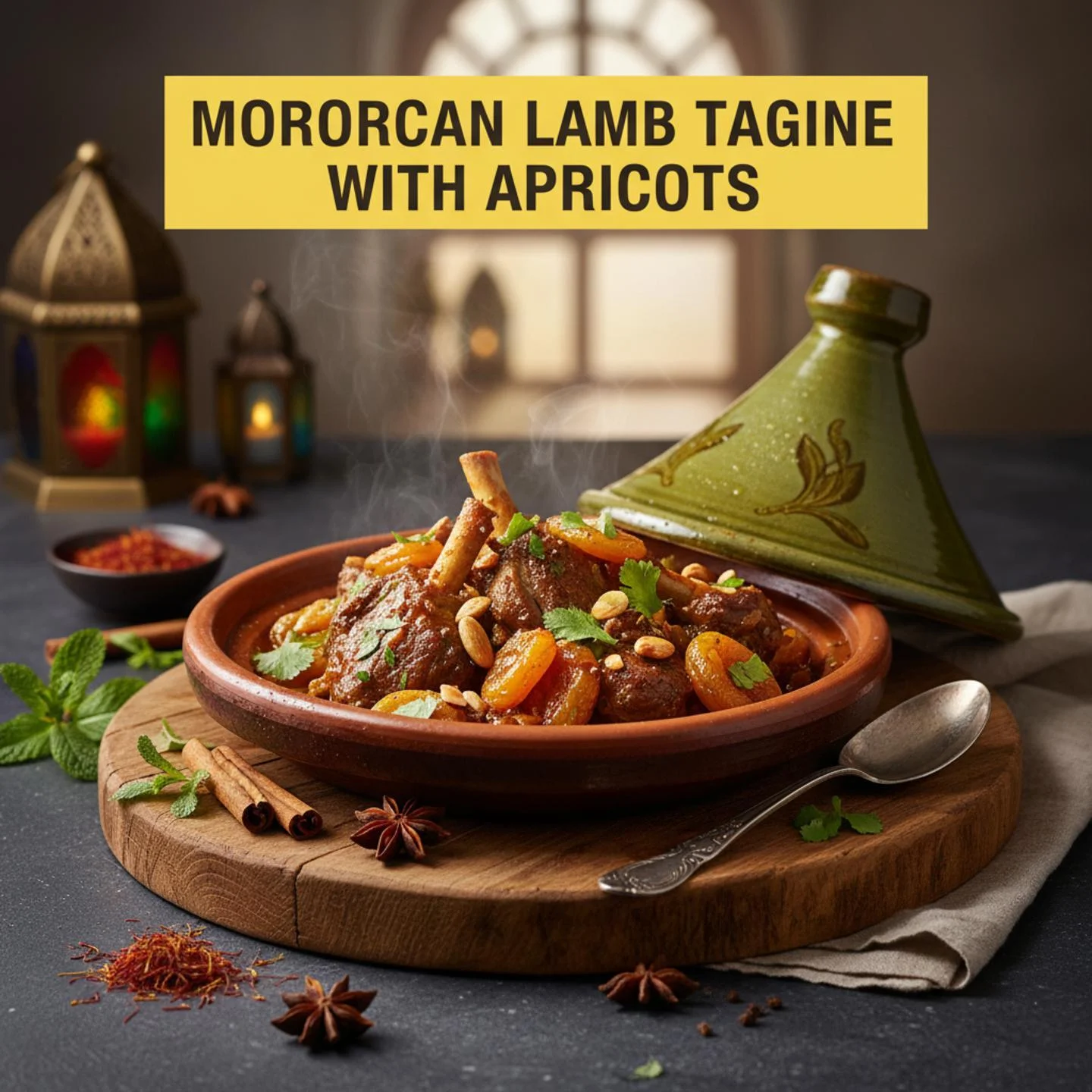Moroccan Lamb Tagine with Apricots