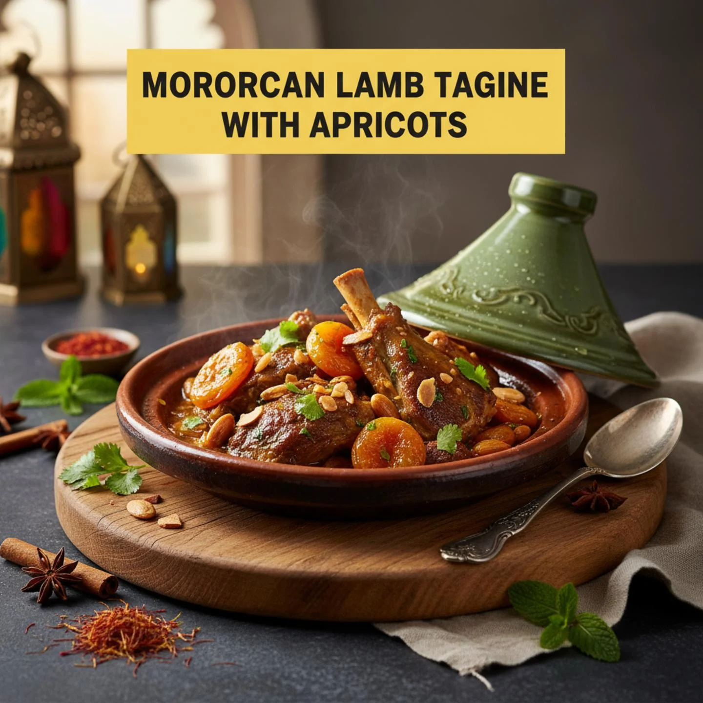 Moroccan Lamb Tagine with Apricots