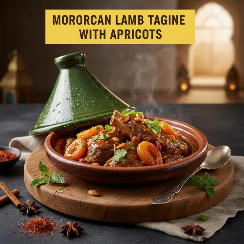 Moroccan Lamb Tagine with Apricots