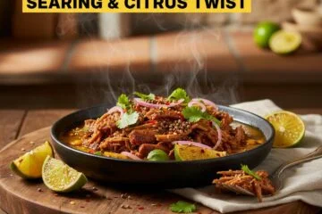 My Zesty Birria: Searing & Citrus Twist