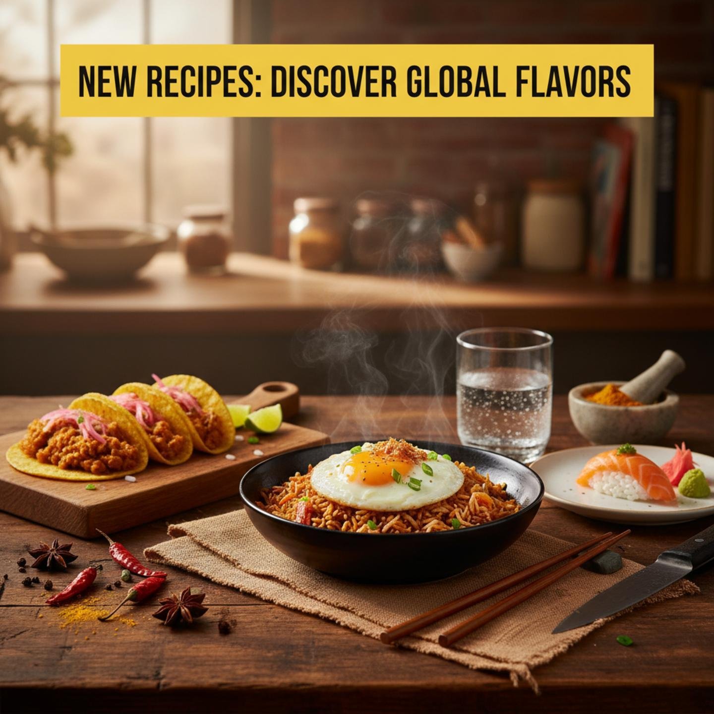 New Recipes: Discover Global Flavors