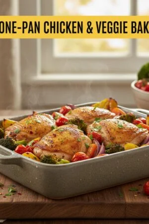 One-Pan Chicken & Veggie Bake