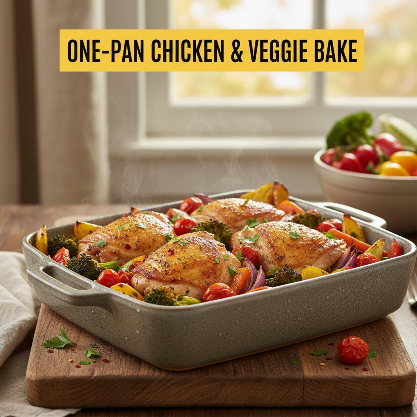 One-Pan Chicken & Veggie Bake