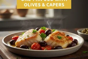 One-Pan Cod with Olives & Capers
