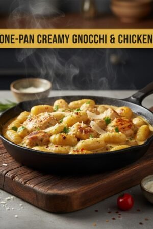 One-Pan Creamy Gnocchi & Chicken