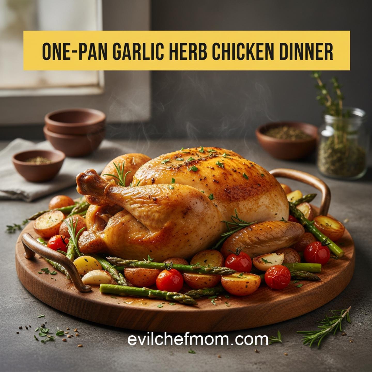 One-Pan Garlic Herb Chicken Dinner