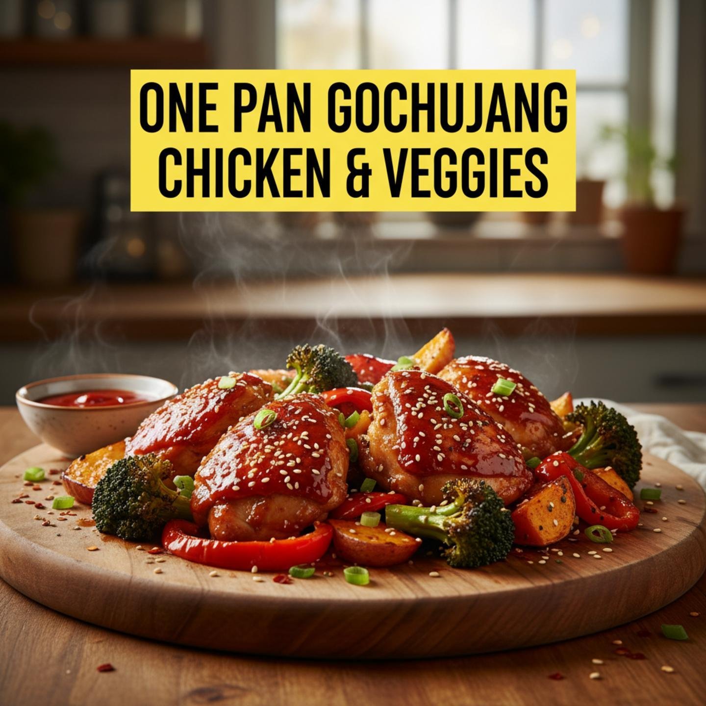 One Pan Gochujang Chicken & Veggies