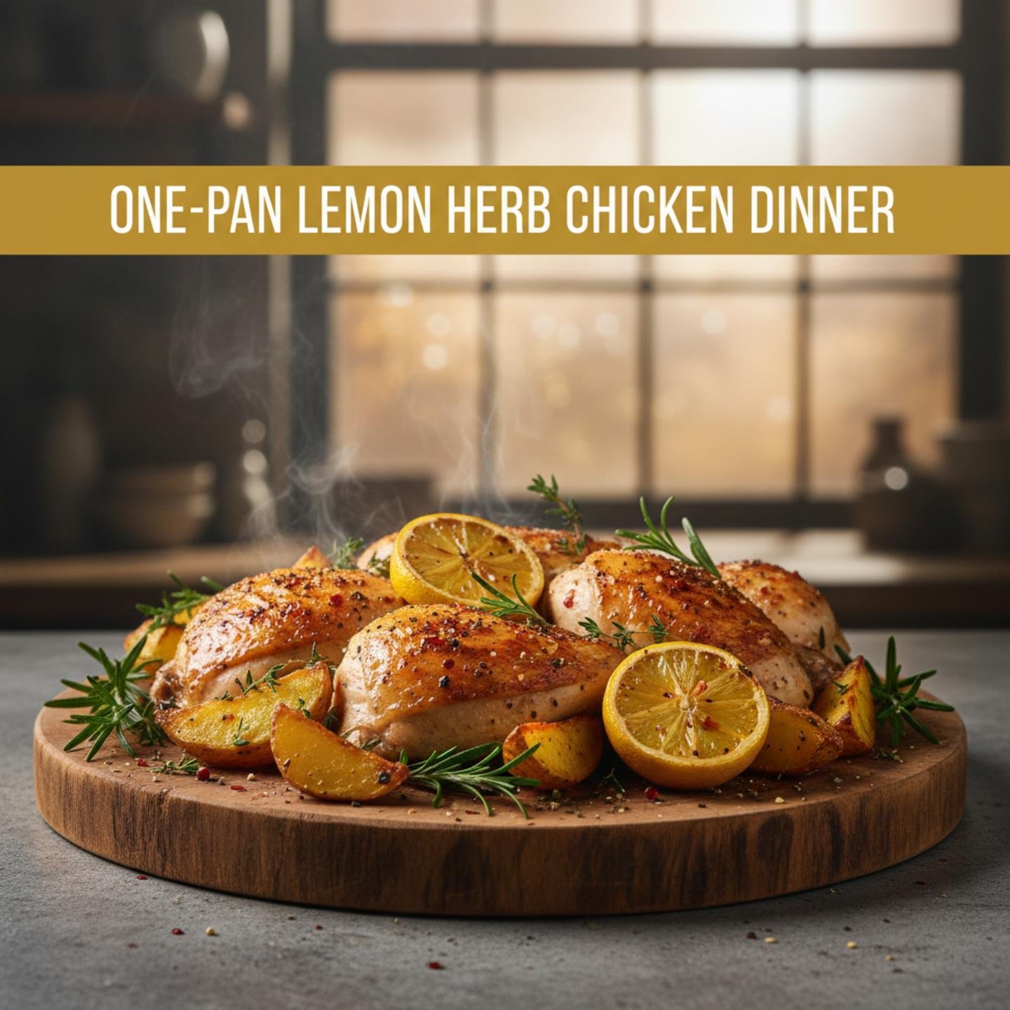 One-Pan Lemon Herb Chicken Dinner