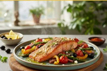 One-Pan Mediterranean Salmon Delight